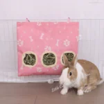 Rabbit Ear Hay Feeder Hanging Pouch Bunny Feeding Bag 2/3 Holes Storage Hay Holder For Hamster Chinchilla Guinea Pig Small Pets 28 kf S9c93d6afdf0f403788bb10d59418bc05u