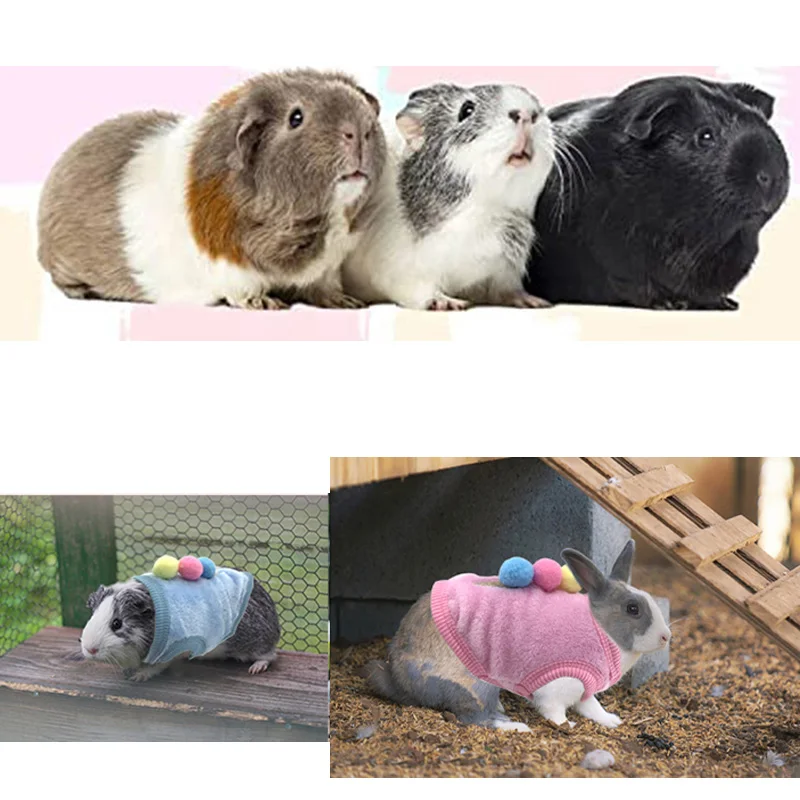 Bunny Clothes For Rabbits Small Animal Guinea Pig Warm Vest Clothes Costume Soft T-Shirt Clothes For Hamster Clothes Xs Xxs 9 kf S9d08b689207548728758db7659627dd9v