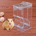 Hamster Rabbit Food Dispenser Feeder Plastic Clear Automatic Pet Feeder For Hamster Guinea Pigs Food Bowl Container 35 kf Sa9acd852c3024effa83d744c4b7c41625