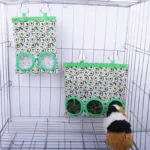 Rabbit Hay Bag 2/3 Holes Hanging Dry Grass Feeder For Guinea Pig Bunny Chinchillas Rats Small Animal Food Storage Bag 47 kf Sba8a5566eca84f5b82fe52ab529f0ef67