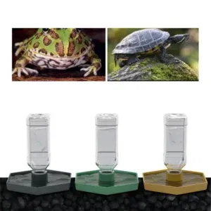 Reptiles Water Feeder Bowl Food Feeder Water Bottle For Reptiles Pet Antislip Automatic Water Dispenser for Lizards 87HA