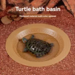 Turtle Specific Water Basin, Land Turtle Bath Basin, Half Water Turtle,Drinking Tray, Climbing Pet Turtle Tank, Creating Scenery 25 kf Sc0ec85462191447fb23aebe6a9be4acep