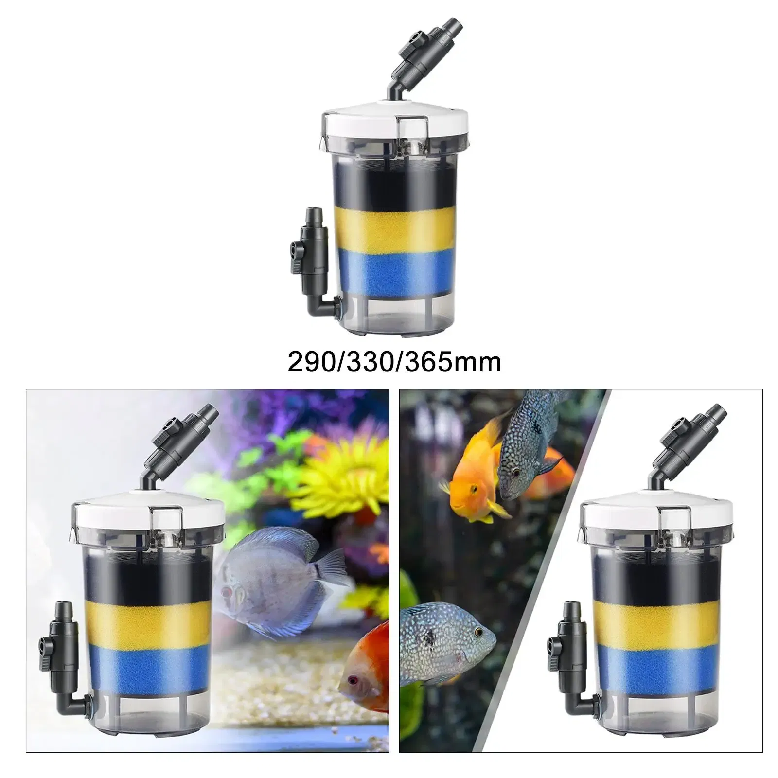 In-tank Filter Turtle Tank Quiet Filtration Dual Use Internal Adjustable Flow