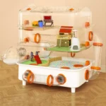 Hamster Cage With Tunnels,Transparent Diy Habitat,Spacious 2-Level Home Easy-Clean Rodent House,Escape-Proof Small Pet Enclosure 55 kf Sdbca927b804740d6ac3d8c56a6ad49bcr
