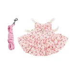 Soft Cotton Rabbit Harness Dress And Leash Set For Rabbits Bunnies Summer Small Animals Clothes Outdoor Pet Walking Supplies 29 kf Sdc5cd58d552b455eae482a6343ad91e1E