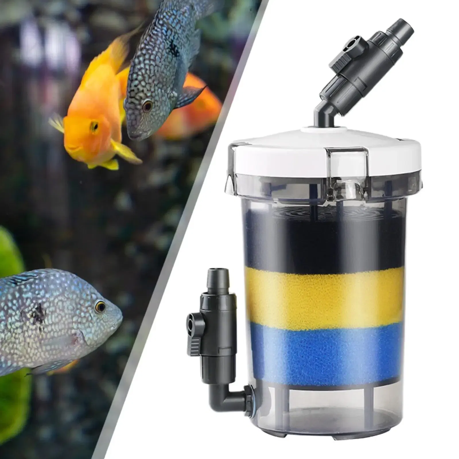 In-tank Filter Turtle Tank Quiet Filtration Dual Use Internal Adjustable Flow