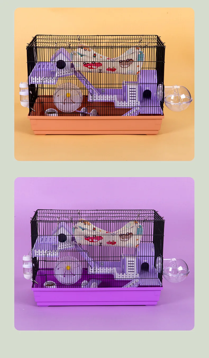 Hamster Cage Double Storey Luxury Villa Castle Hamster Nest Pet Golden Bear Large Villa 14 kf Se7fc33b85a3949debdcbb63d49b41da0v
