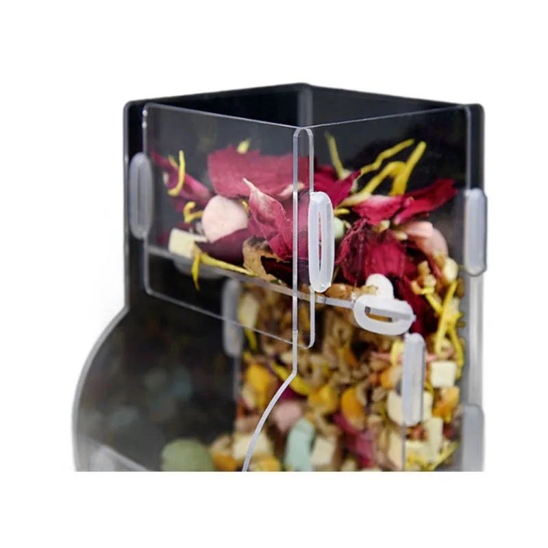 Automatic Acrylic Hamster Small Pets Food Feeding Bowl Plastic Rat Pet Dispenser Feeder Cage Food Bottle Pet Products Large 15 kf Sef36e5a1e23642e4bbe5af95dd1d6148O