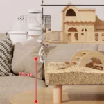 Solid Wood Hamster Cage, 360° Panoramic Transparent Syrian Hamster Home, Easy Clean Acrylic Mansion, Double Layer Rodent Habitat 28 kf Sf3abf0a76ba243599047c8d7c8edd913H