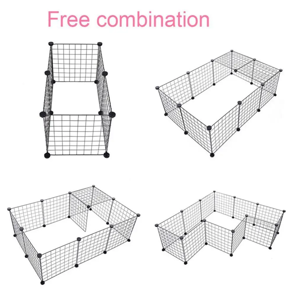 Diy Pet Playpen Fence Enclosure Yard Kennel Foldable Pet Playpen Iron Fence Puppy Kennel House Exercise Training Easy Install St 8 kf Sf62a5020887e43389e173f898f69c6c0W