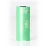 Green garbage bag