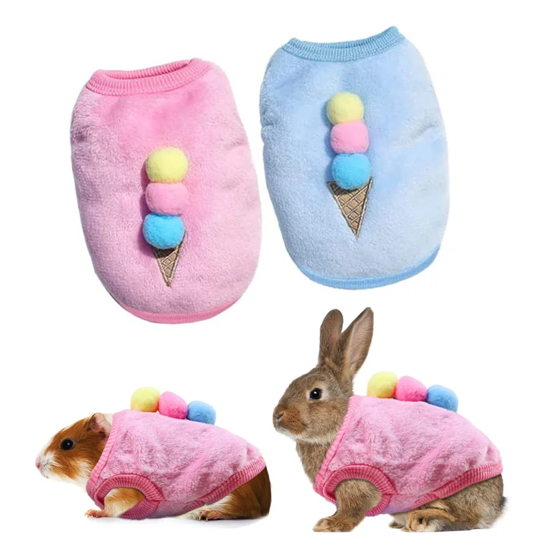 Bunny Clothes For Rabbits Small Animal Guinea Pig Warm Vest Clothes Costume Soft T-Shirt Clothes For Hamster Clothes Xs Xxs 15 kf Sffcdf2e95309416c8e9f2939b2a6a38bv